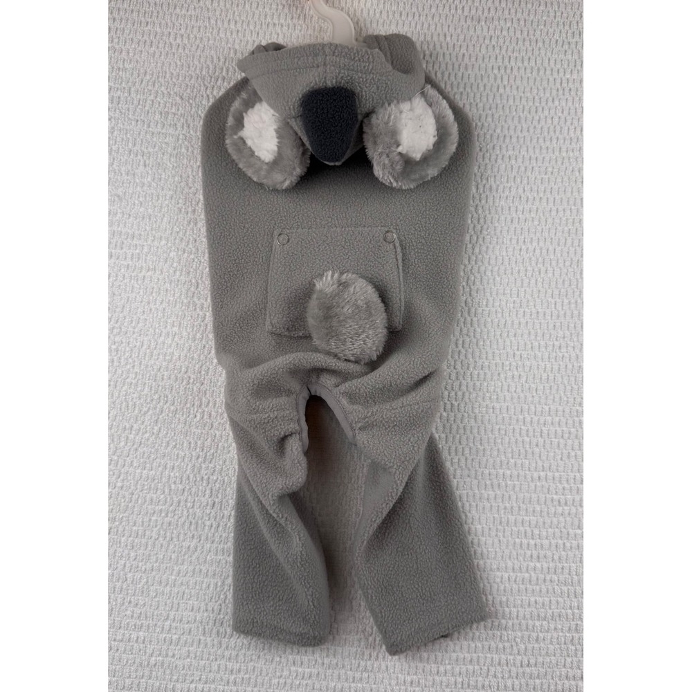 Top Paw Koala Dog Pajamas Size Small Gray Fleece Plush Ears Tail 2020